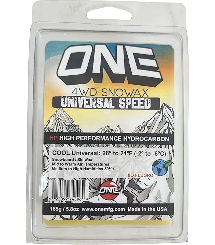 Amazon.com : One Mfg 4WD Snowboard & Ski Wax, 165g Bar, Oneball